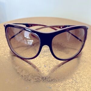 Versace Sunglasses - Style 4086 - Brown / Light Violet - Y2K